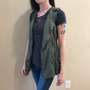ModCloth- Vest- Forest Green